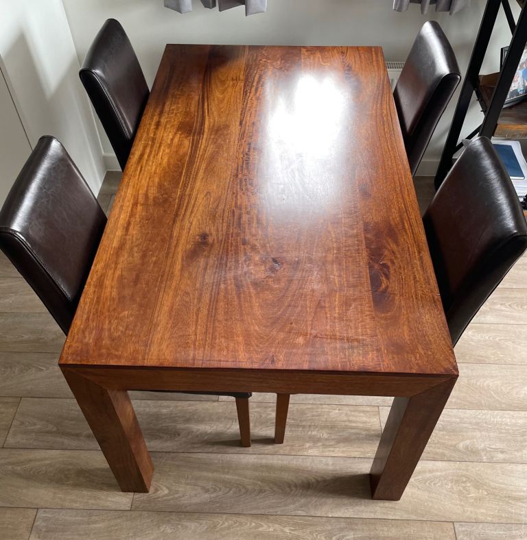 Dakota Dining Table and 8 Barcelona Chairs