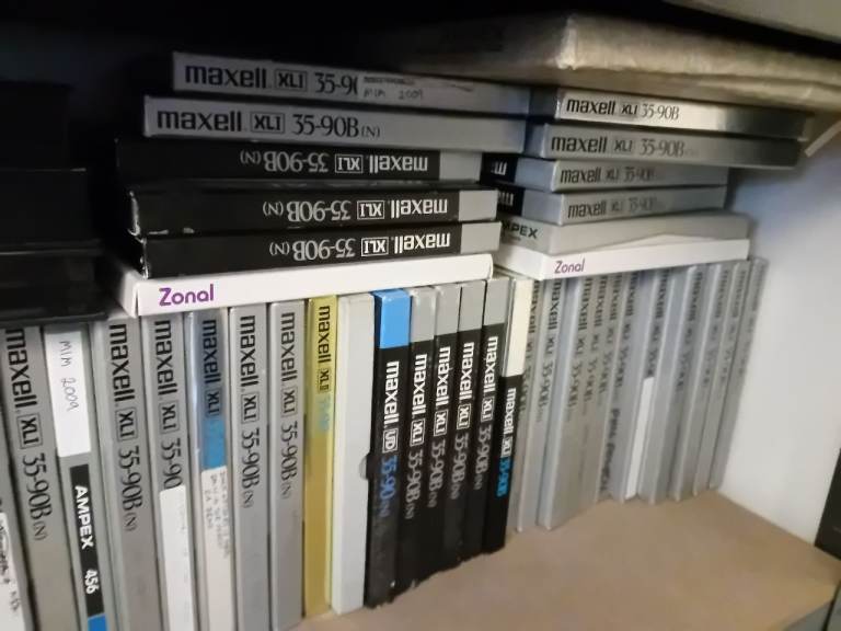 Maxell xli35-90B tapes. 58 reels used for 8 track recording