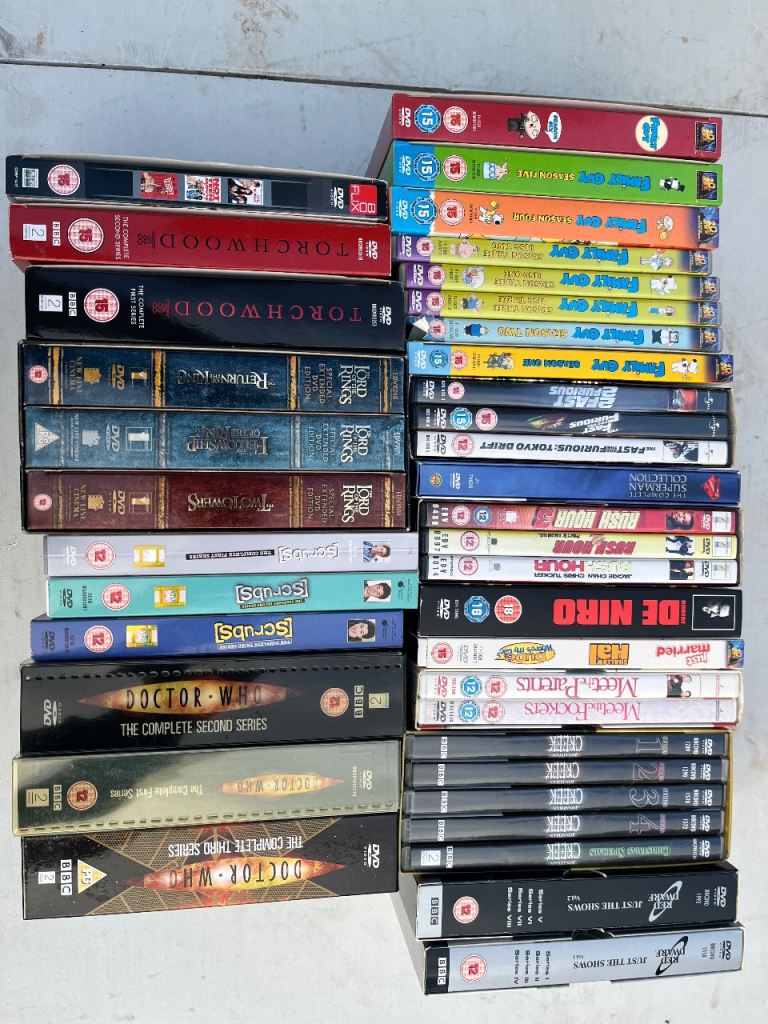 Job lot bundle box set DVDs  