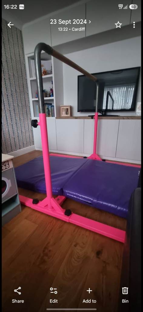Tumbl Trak gymnastic bar