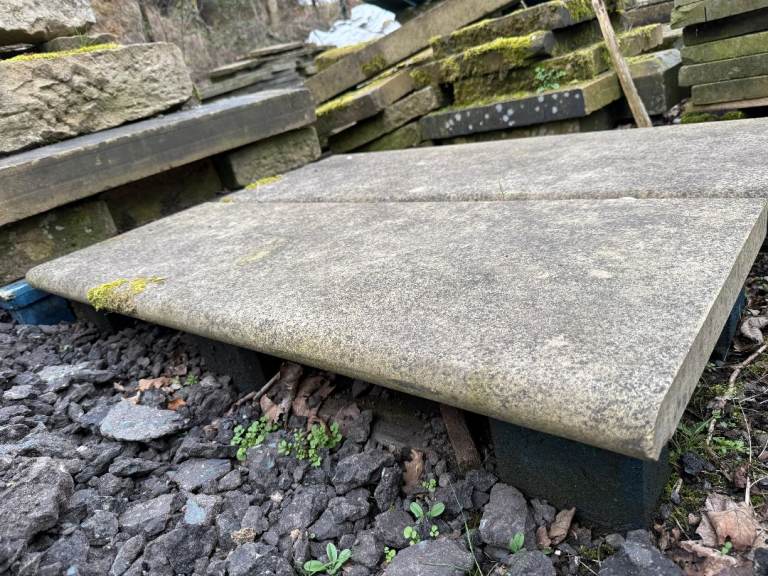 Yorkshire stone steps 1200x450x50mm x 2