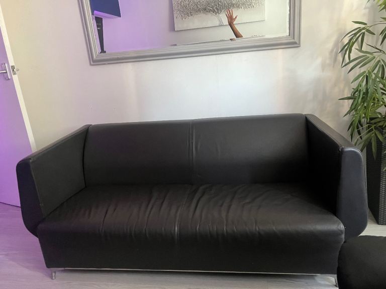 FREE Dark Brown Leather Sofa