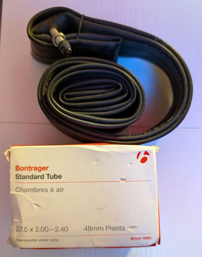 FREE  - Bontrager - 2 Standard Tubes - 27.5 X 2.00-240 - 48 mm Presta