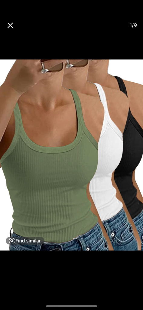 3 x brand new strappy tops 