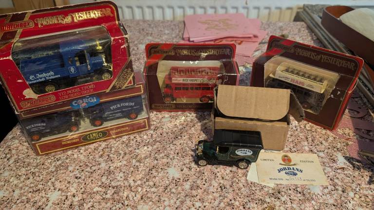 Vintage model car collection 