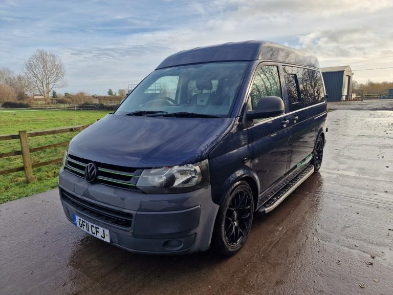 2011 VW Volkswagen Transporter Blue High Roof 6 Seat Crew Cab  Drives Perfect