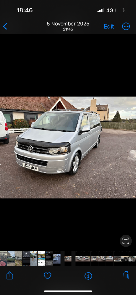 Vw t5.1 complete genuine front end reflex silver 