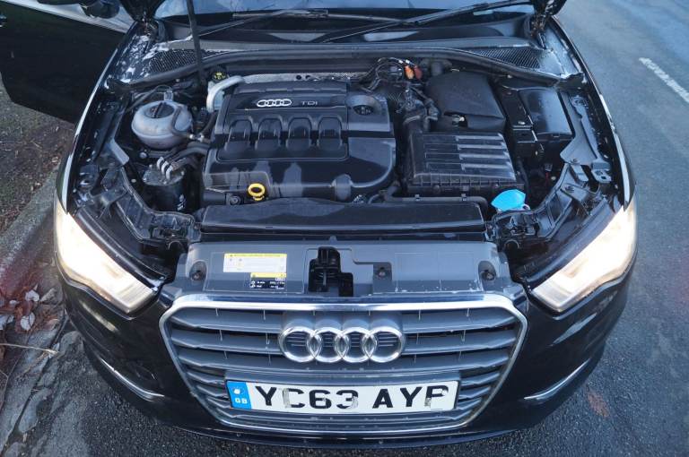 2013 Audi A3 1.6TDI 5dr.(📢TAX £20❗) 6-Speed 12-MOT SatNav 17" Black