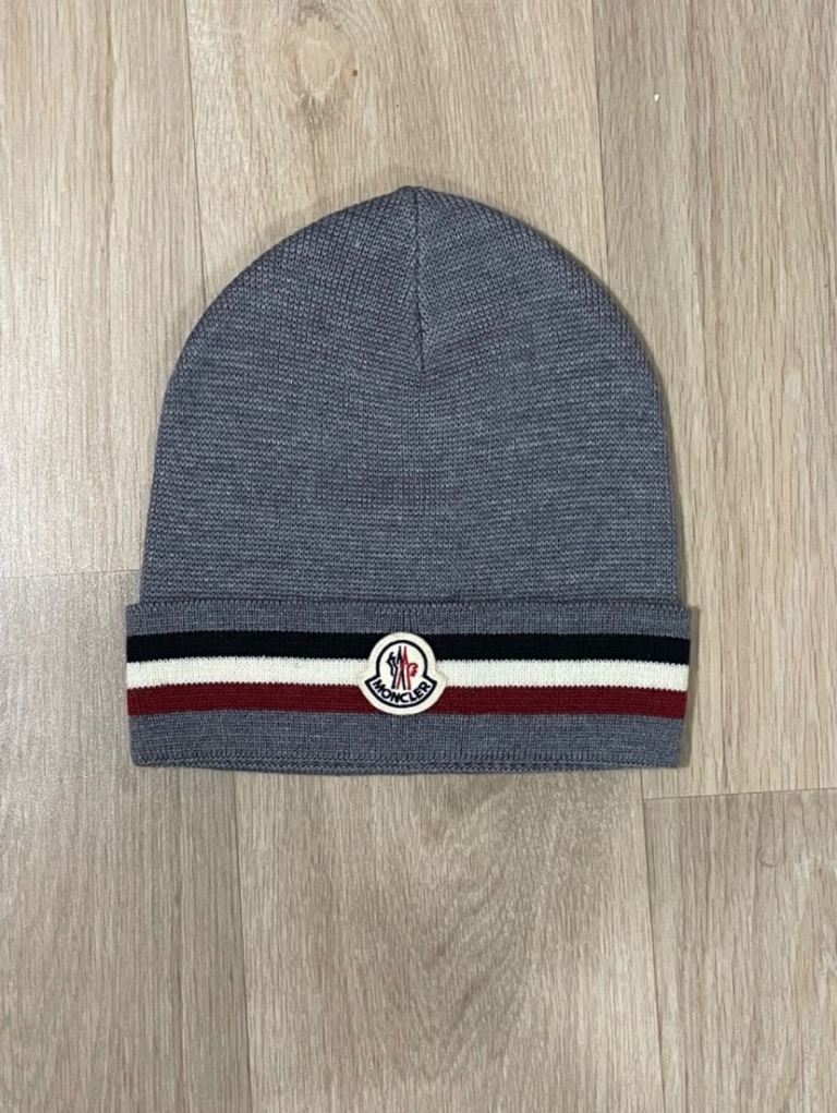 Moncler tricolour beanie 