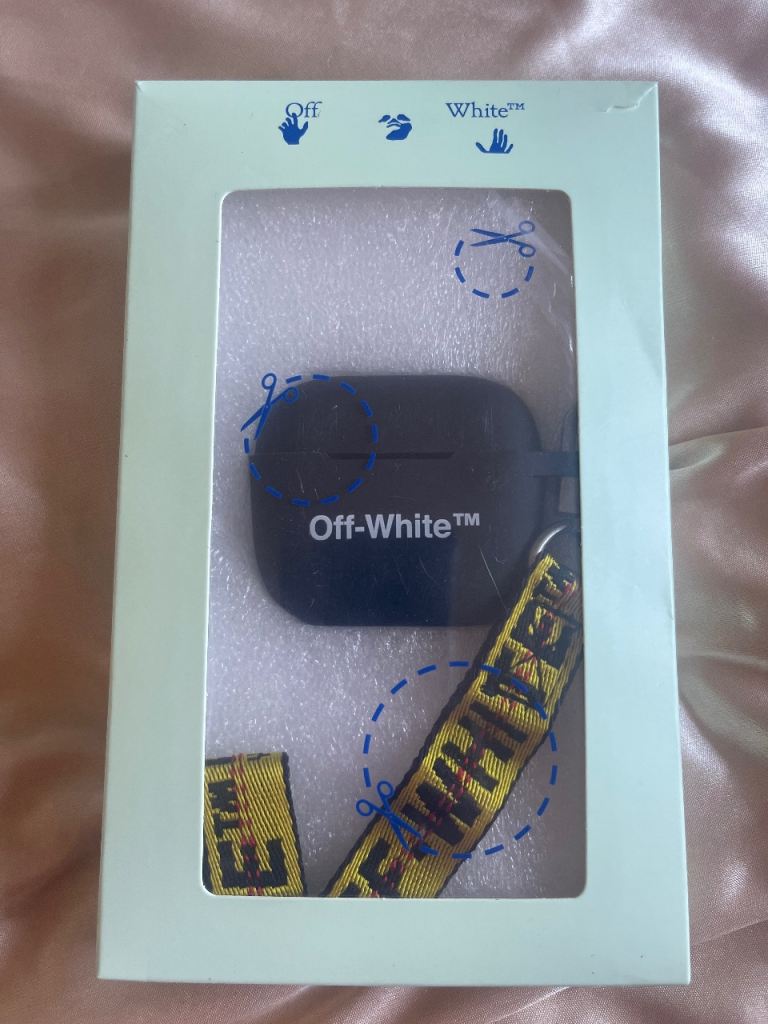 Off-White air pod case , new in box 100% authentic 