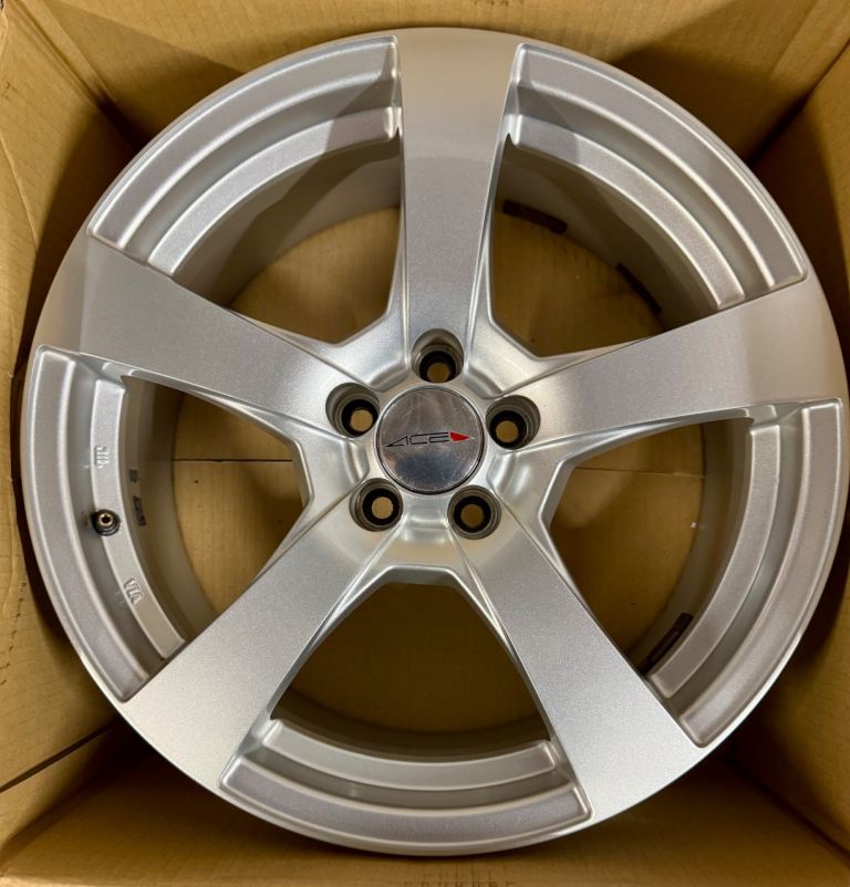 ACE C873 ALLOY WHEELS SIZE  17X7 OFFSET 35 PCD 100 HOLES 5 FOR  V.A.G AND TOYOTA