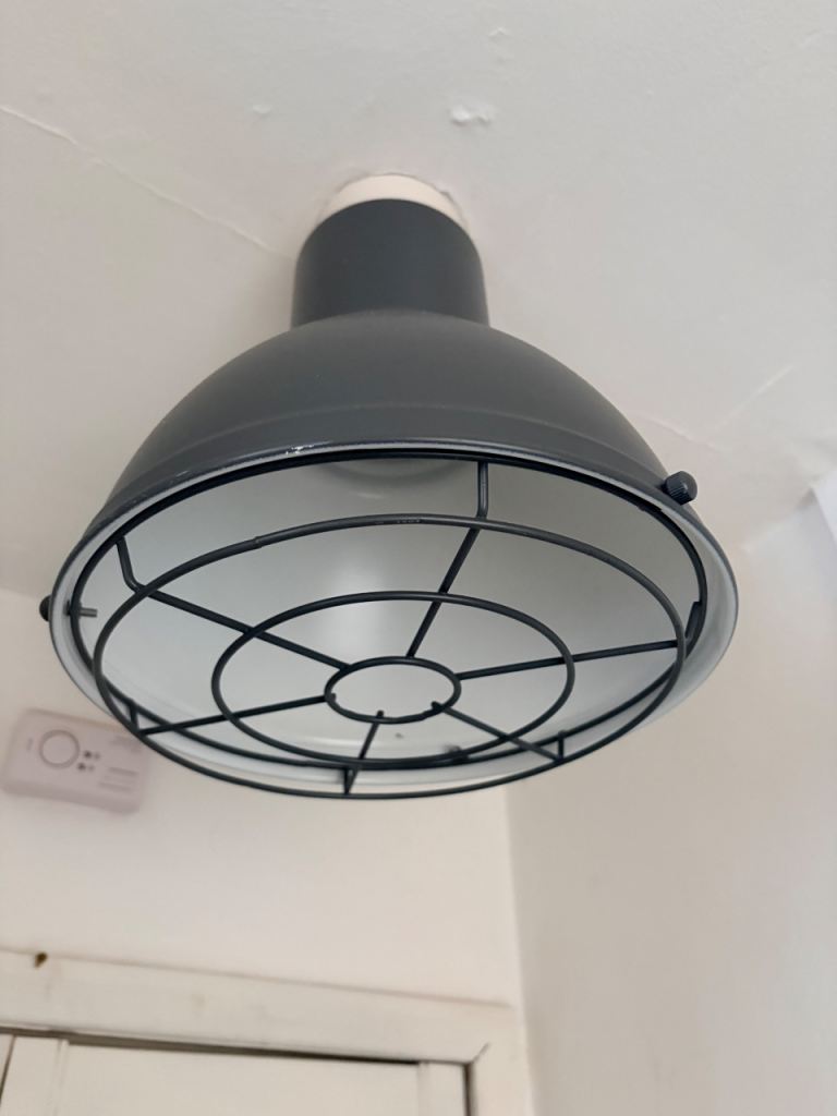 Grey Industrial Style Ceiling Light Shade