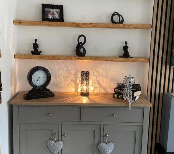 Rustic Industrial Wall Shelves for Home Decor