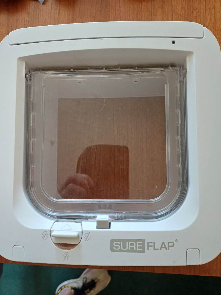 Cat flap chip operated