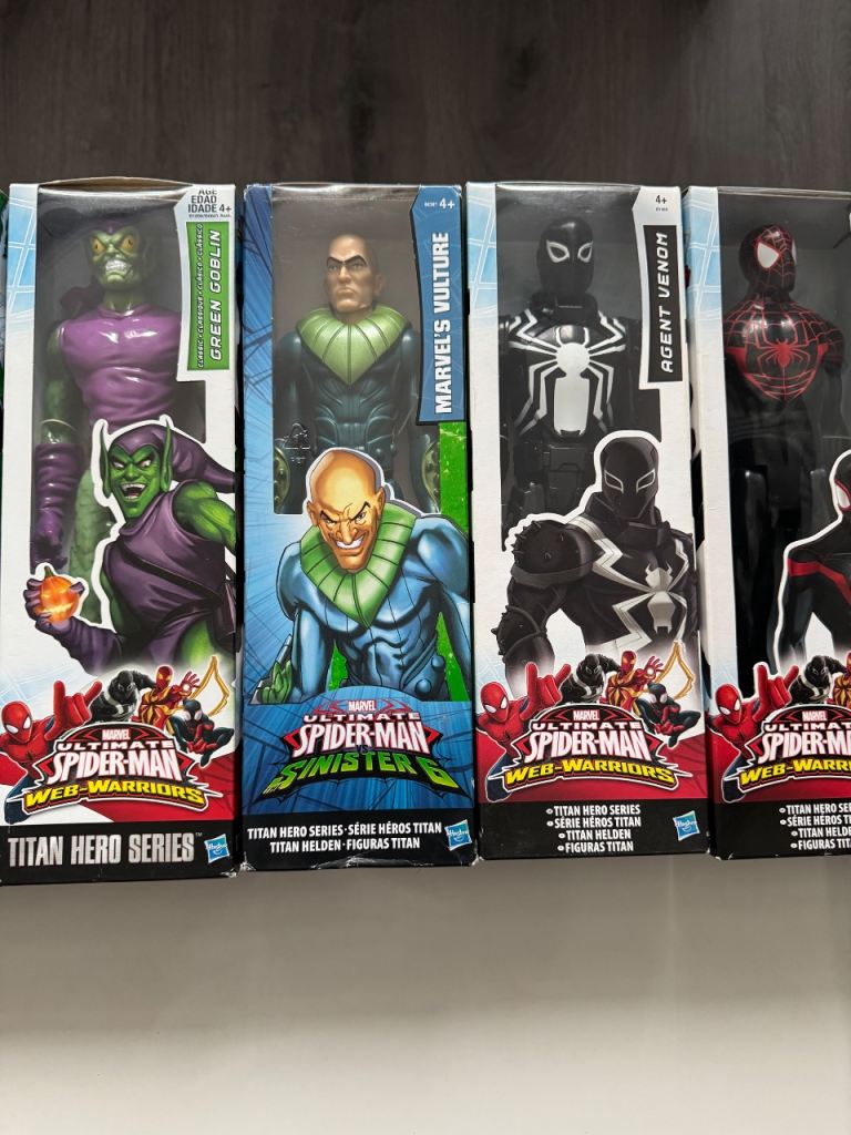 Marvel Ultimate Spider-Man Titan Hero Series Figures - NEW 10 items for sale 150 Ono 