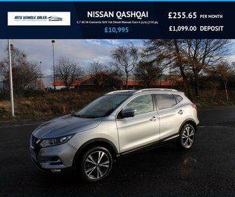 NISSAN QASHQAI 1.7 dCi N-Connecta 2019,Sat Nav,Reverse Cam,Glass Roof,Cruise,F.S.H,Ulez Compliant