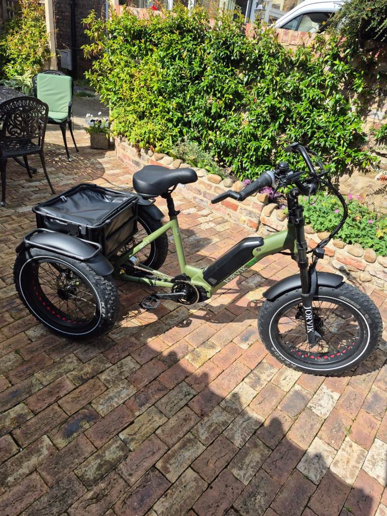 Jorvik JMT7 Electric Trike 2023  250Watts (80 miles only) -with very useful cargo area.