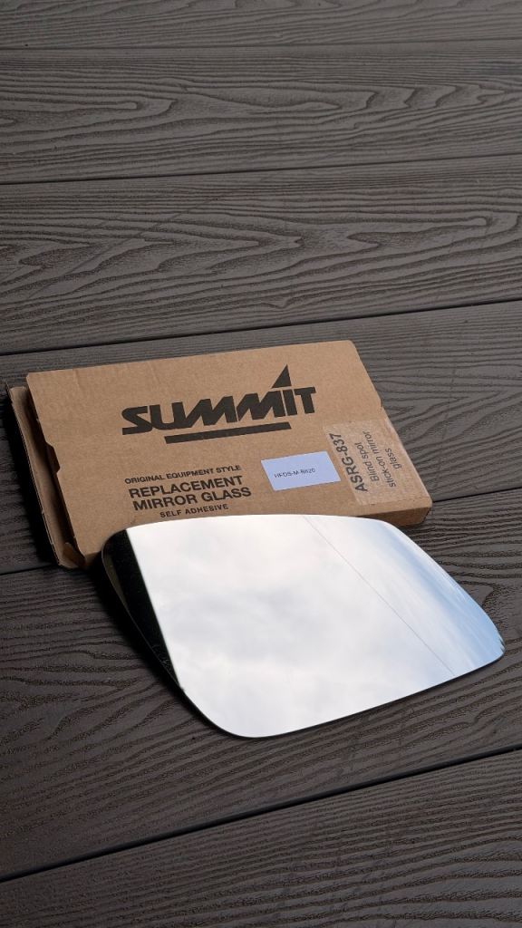 Summit ASRG-837 Stick-On Wing Mirror Glass Right Fits BMW i3 M4 X1 X2 Z4