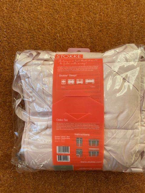 Stoke Sleepi Mini Bumper set in Classic Rose