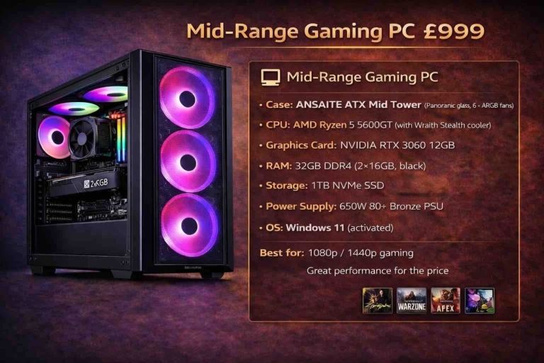 Solid mid range gaming PC