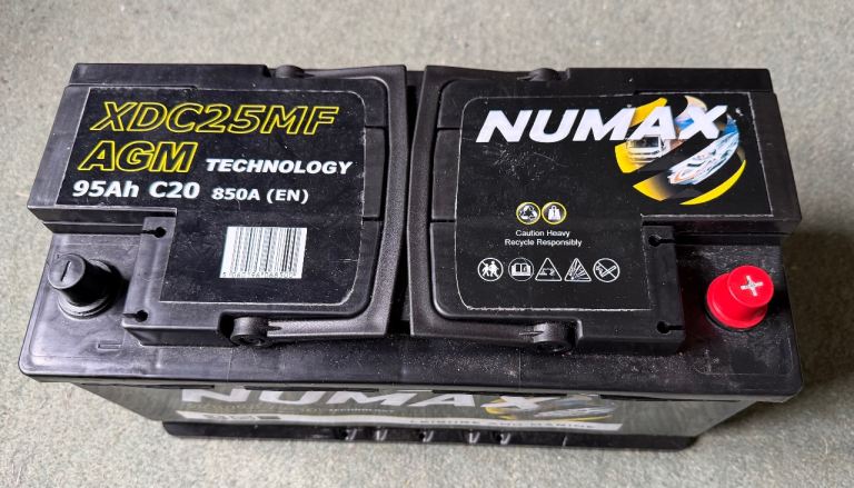 NUMAX 12v Leisure Battery, XDC25MF AGM 95Ah