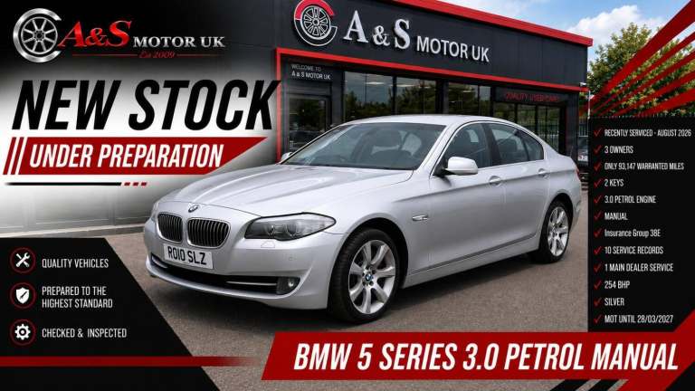 BMW 5 SERIES 3.0 528i SE Saloon 2010