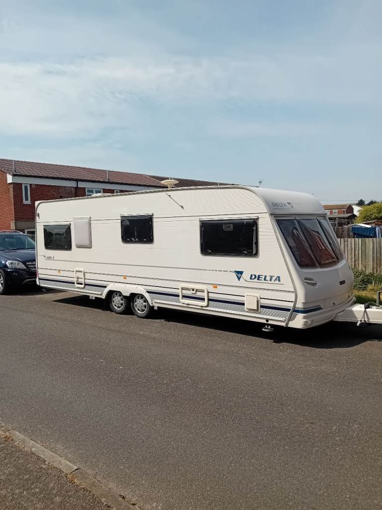 Large twin axle caravan 