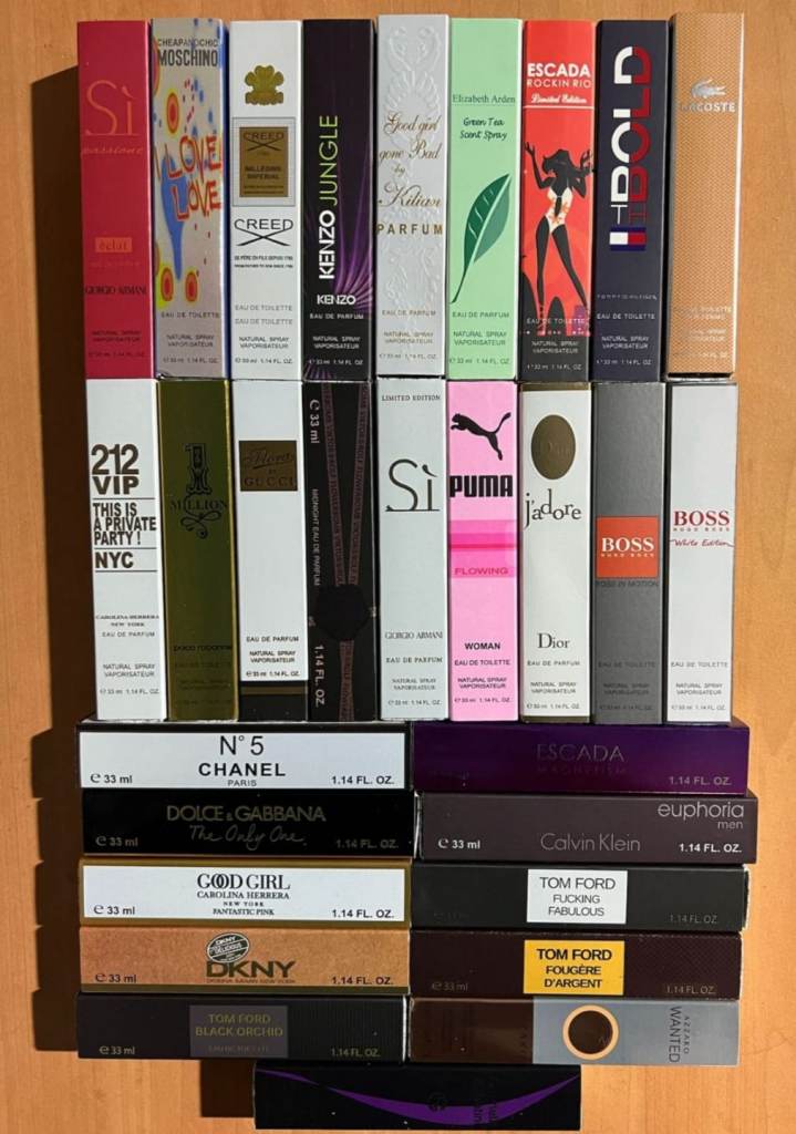 Aftershaves and Perfumes Size 33ml