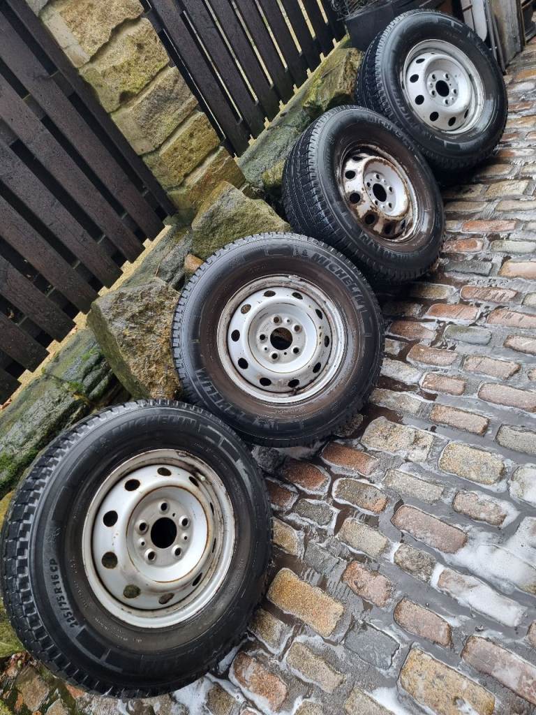 4x Peugeot boxer or citeron Relay or Fiat Ducato 16inch wheels and Michelin 225 75 16cp tyres