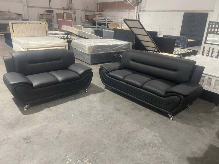SPECIAL ORDER ~ 3 + 2 Seater Leather Shiraz Sofa Set - COFORTABLE & LUXURY STYLE ::