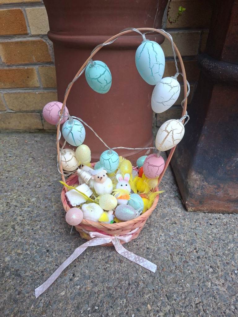Easter basket arrangement