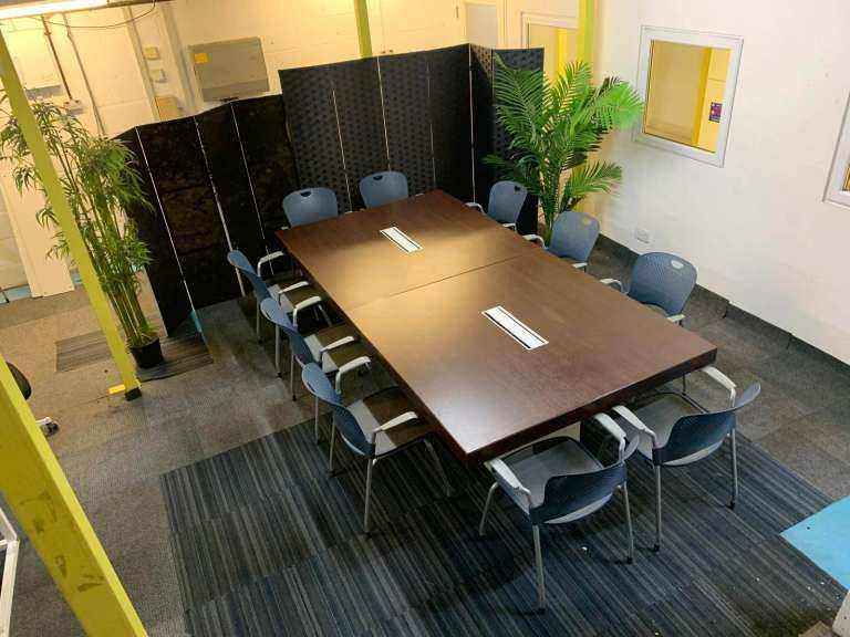 Walnut White Extra Large Office Table Meeting Table Conference Table Boardroom Table Wood finish