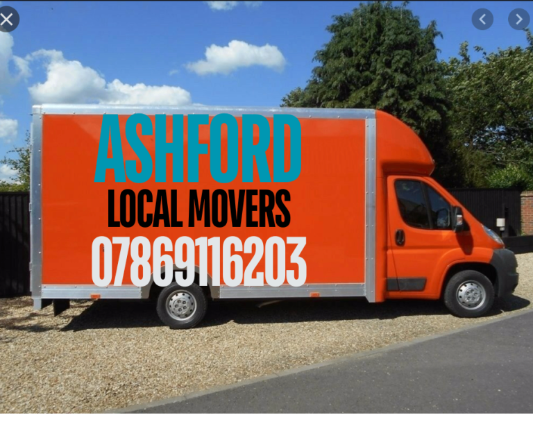 REMOVAL ASHFORD - MAN AND VAN ASHFORD - REMOVALS COMPANY ASHFORD - 7.5 TONNE -  BOOK MAN AND VAN 