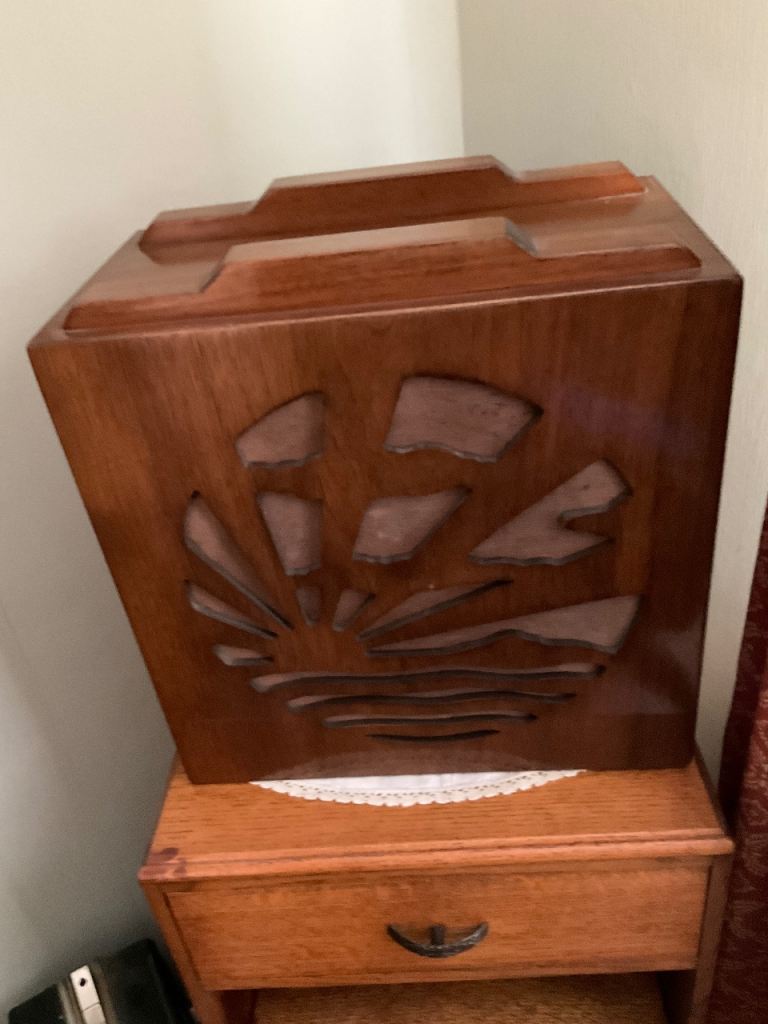 Genuine Pre-War Pye Sunrise Wooden Radio Case