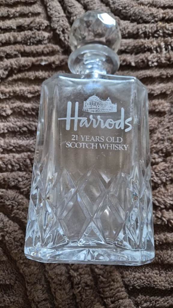 Harrods Crystal decanter 