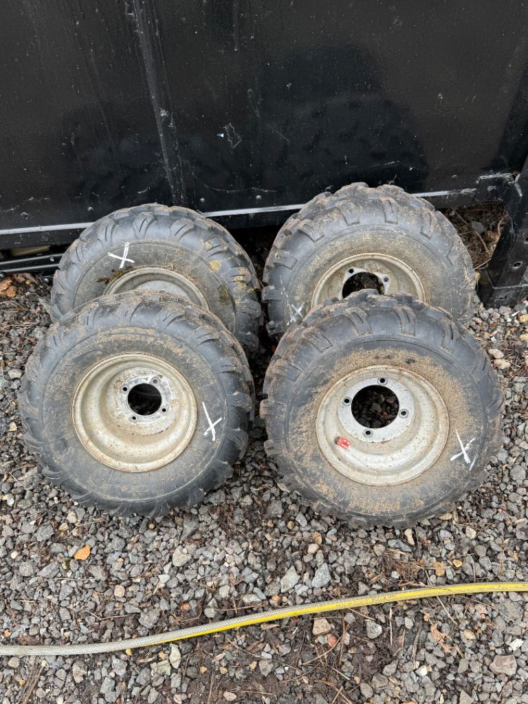 Quad wheels and tires 