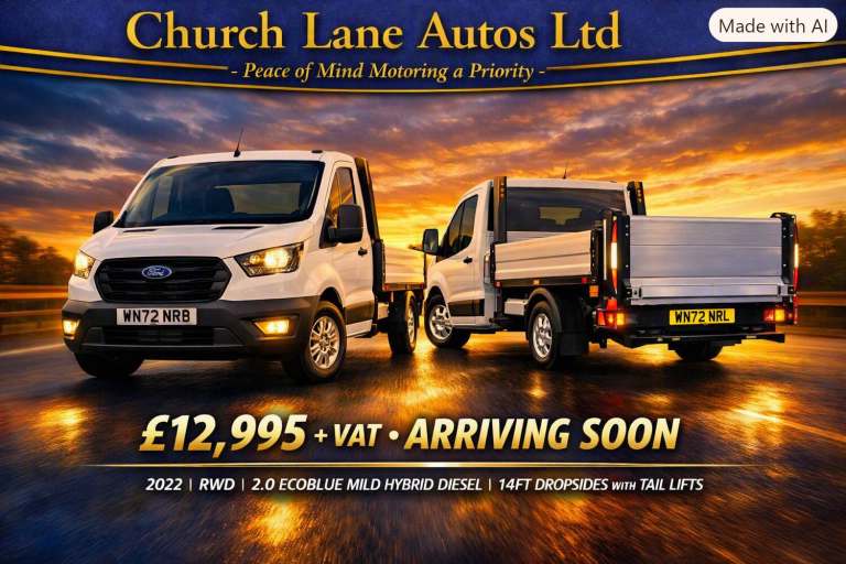 2022 Ford Transit 2.0 EcoBlue 130ps Chassis Cab CHASSIS CAB Diesel/Electric Hybrid Manual