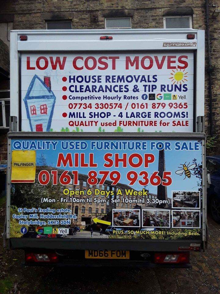 Fab vintage gold bushy 5ft Christmas tree Low Cost Moves 2nd Hand Furniture STALYBRIDGE SK15 3DN