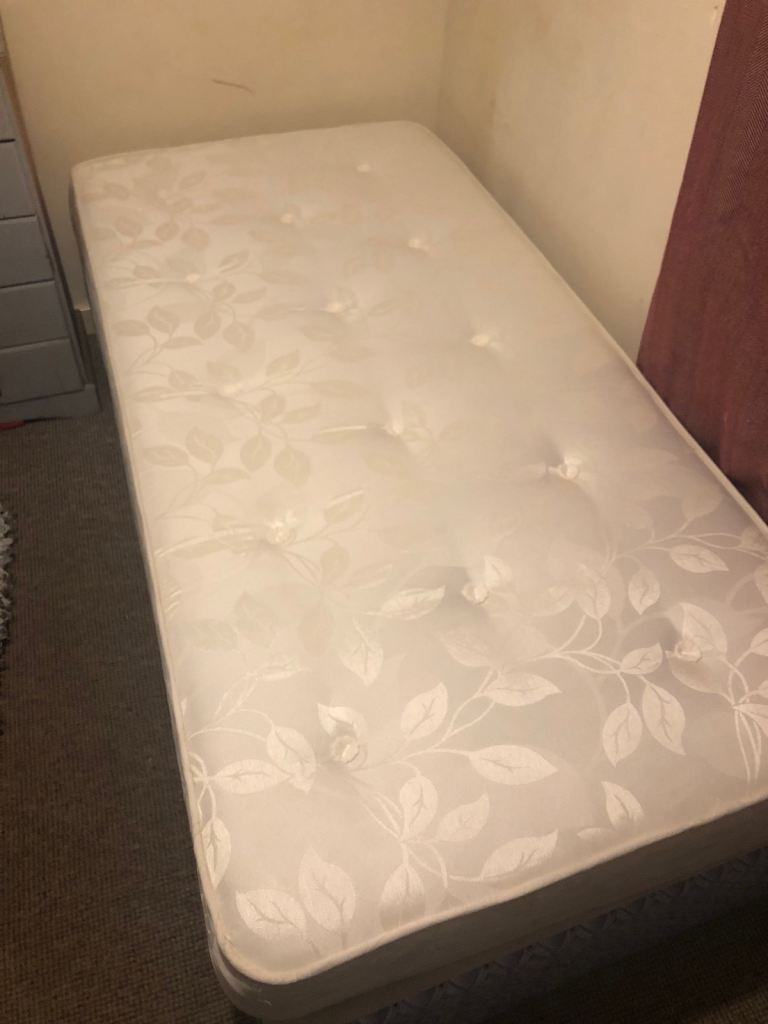 Bed and Single Mattress  – excellent Condition