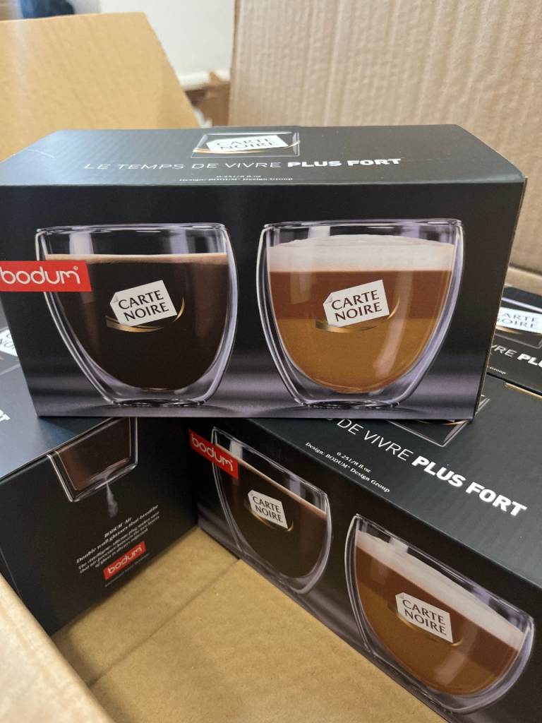 Wholesale 3 Carton Combo 250ml Bodum Carte Noire – 6 units Per Carton – Clearance Stock