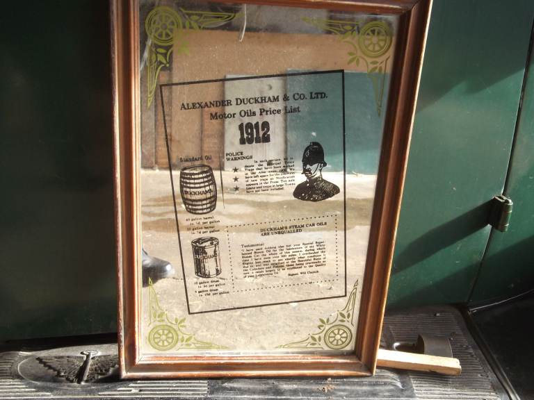 Duckhams Oil decorative advertising mirror