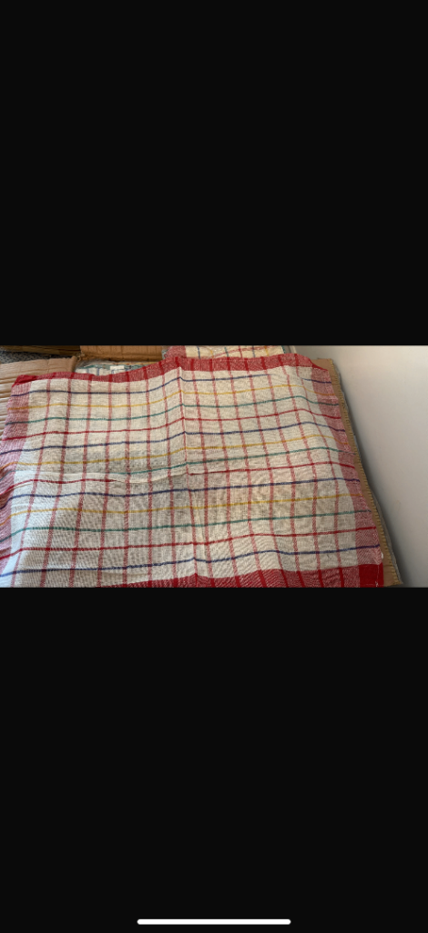 New Multicoloured Plaid Cotton Tea Towels – Bulk Pack