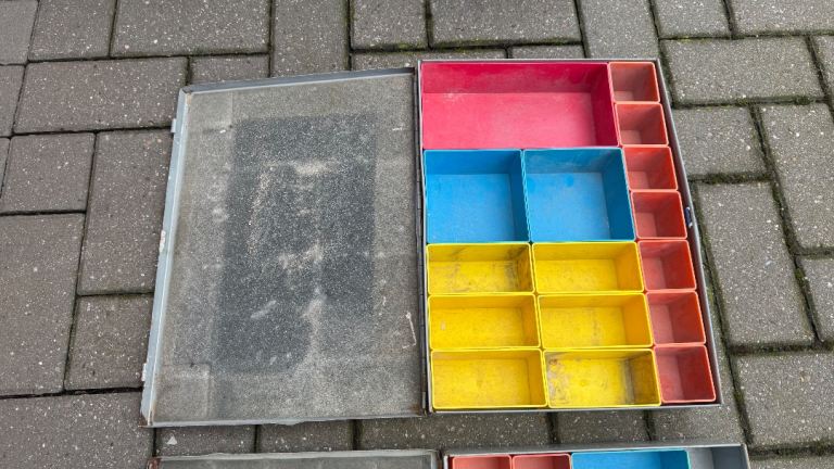 2 handled boxes - ideal for screws, some parts etc