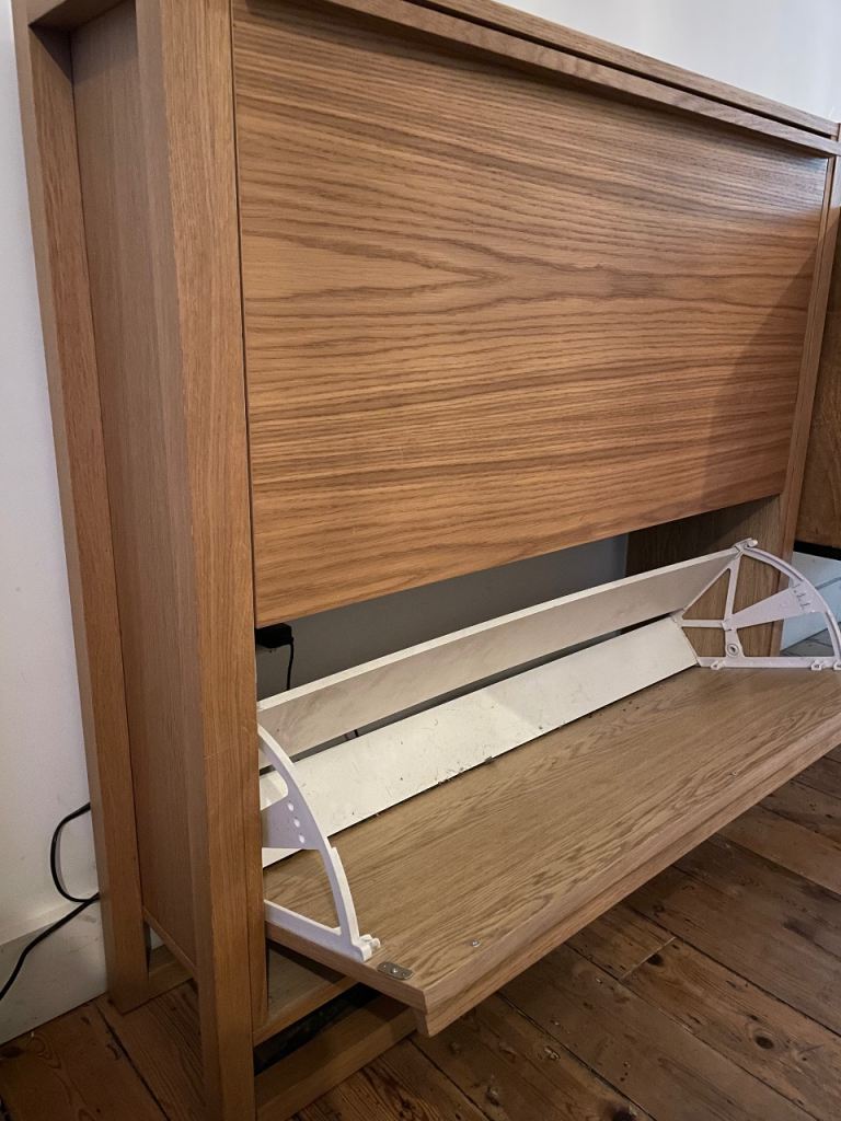 John Lewis Oak Shoe Storage Cabinet 