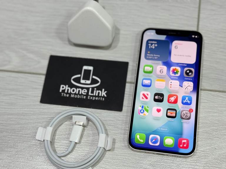 📱White Apple iPhone 12 Mini 128GB Unlocked All Networks 🔋 100% + Warranty 🍎 - P1071