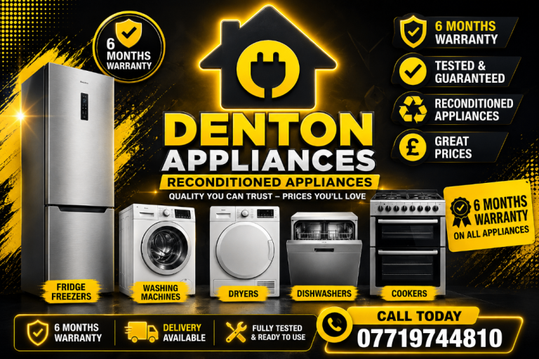 Reconditioned Appliances - Fridge Freezers, Washing Machines, Dryers, Dishwashers, Cookers