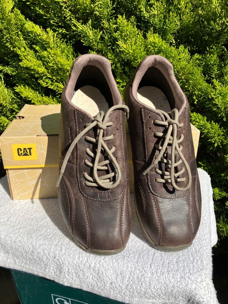 CAT Caterpillar JOLT Leather Trainers UK 7 EU41 USA 8 Footbed 260cm - Boxed NEW