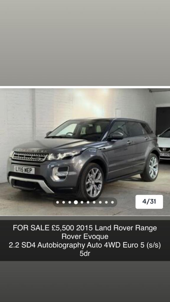 Range Rover evoque 2015 Autobiography 