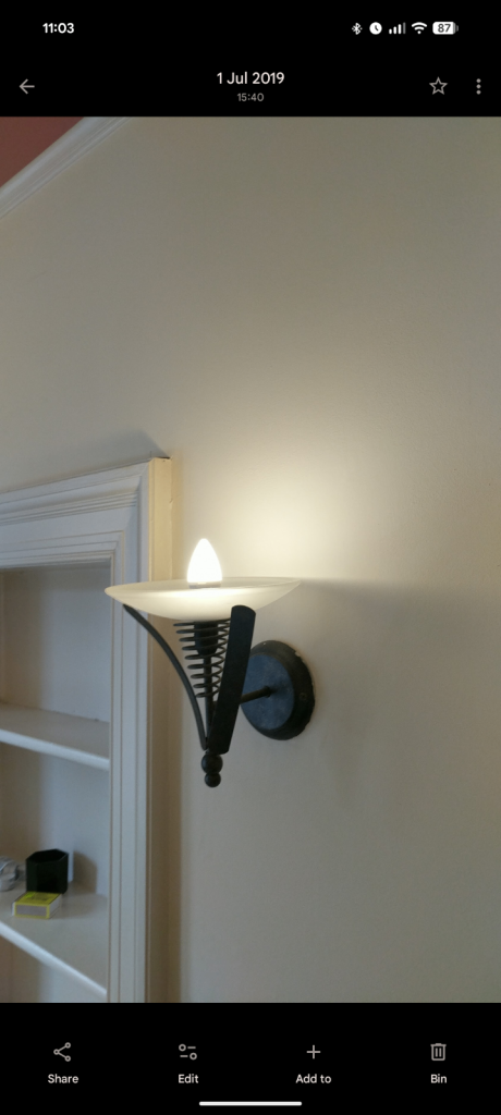 image for Elegant wall mounted up lights sconces dark brass finish