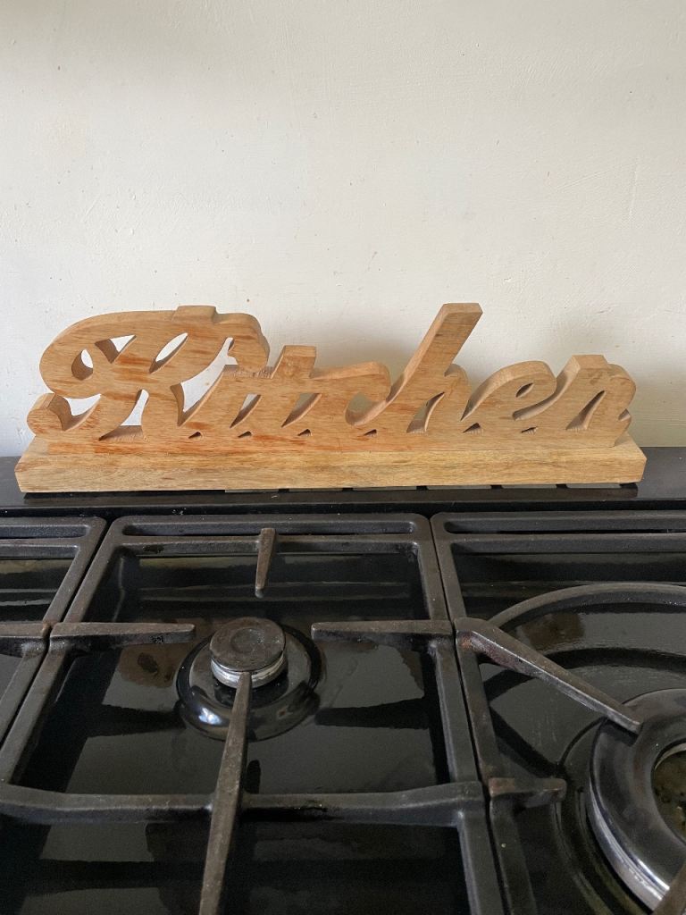 Wooden kitchen decoration
